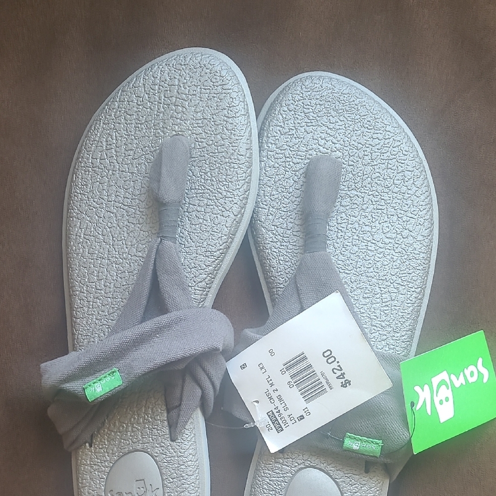 Sanuk Gray Yoga Sling Sandals